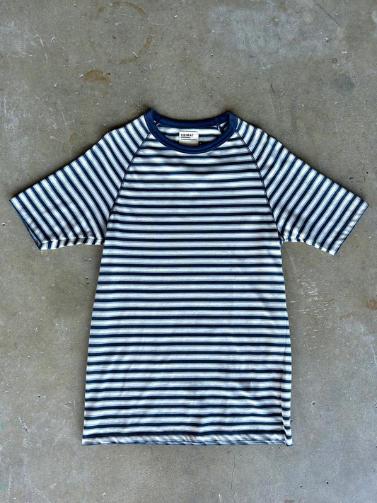 Striped Raglan Tee | M