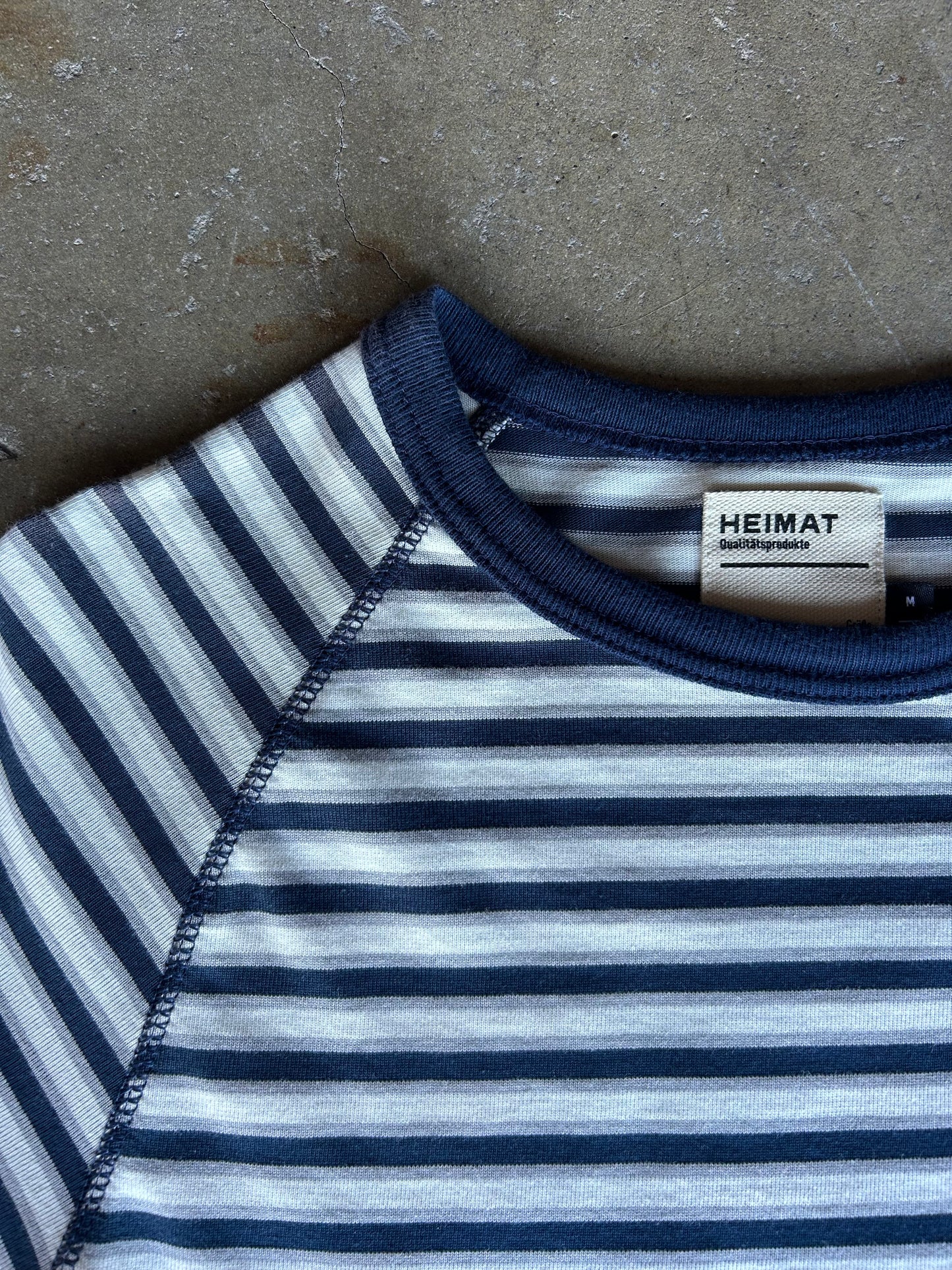 Striped Raglan Tee | M