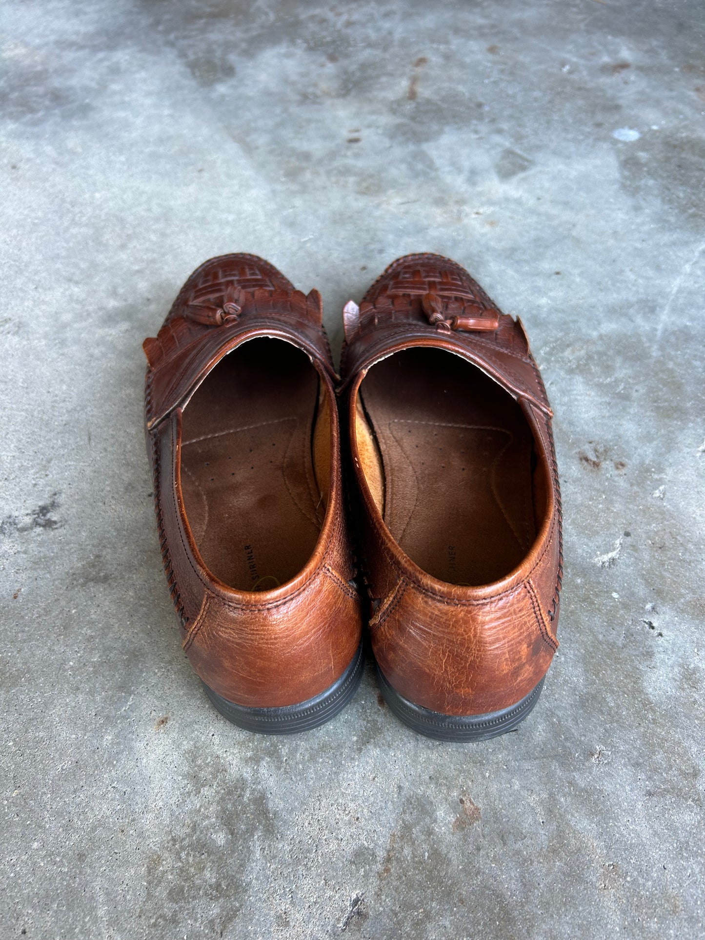 Leather Woven Loafers | 11