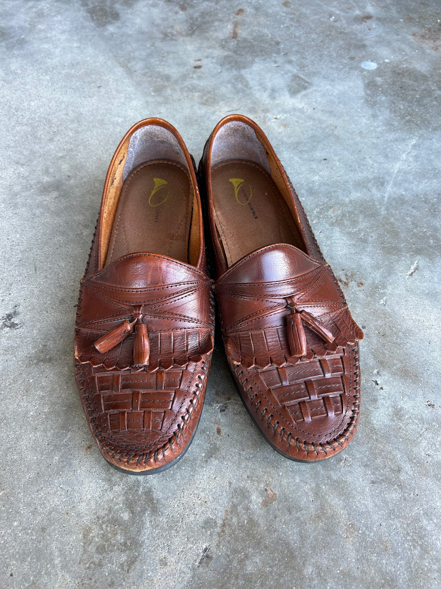 Leather Woven Loafers | 11