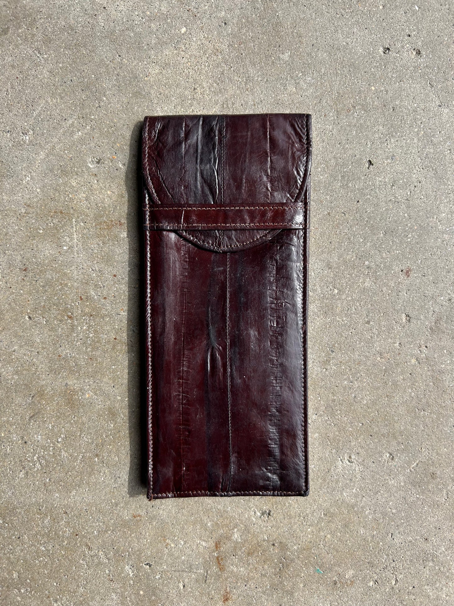 Textured Faux-Leather Glasses Sleeve