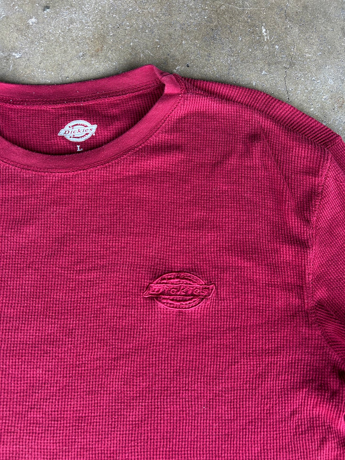 Waffle-knit Thermal Shirt | L