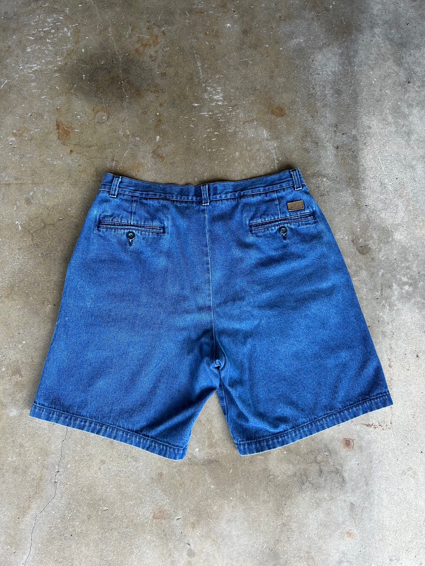 Pleated Denim Shorts | 34